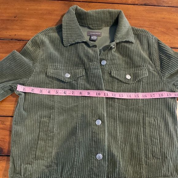 Sans Souci Olive Green Corduroy Jacket Size Large - Picture 9 of 9